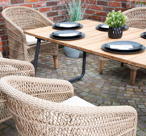 Looms Rattan Möbel Pforzheim - Draussen Essen - Rattan Armstuhl Hornbrook