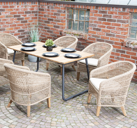 Looms Rattan Möbel Pforzheim - Draussen Essen - Rattan Sessel Long Beach