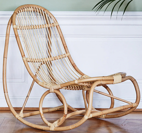 Looms Rattan Möbel Pforzheim - Rattan Schaukelstuhl Nanny
