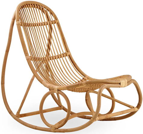 Looms Rattan Möbel Pforzheim - Rattan Schaukelstuhl Nanny