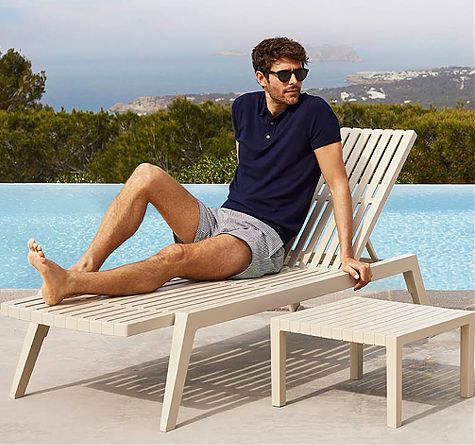 Looms Lloyd Loom Möbel Pforzheim - Sonnenliege Spritz