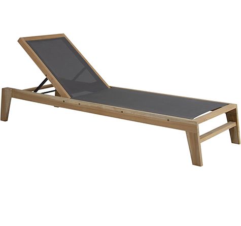 Looms Rattan Möbel Pforzheim - Teak Sunlounger Elati