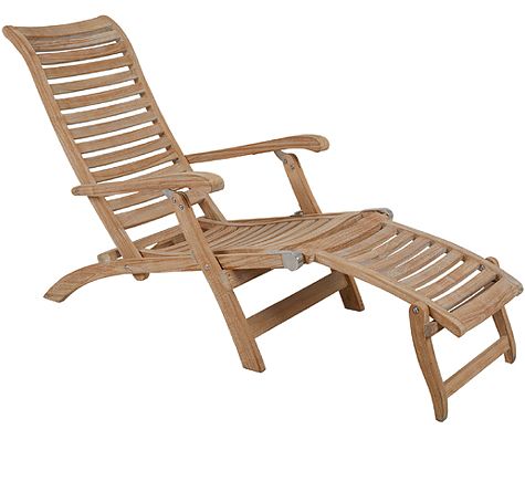 Looms Rattan Möbel Pforzheim - Teak Sonnenliege Karlo