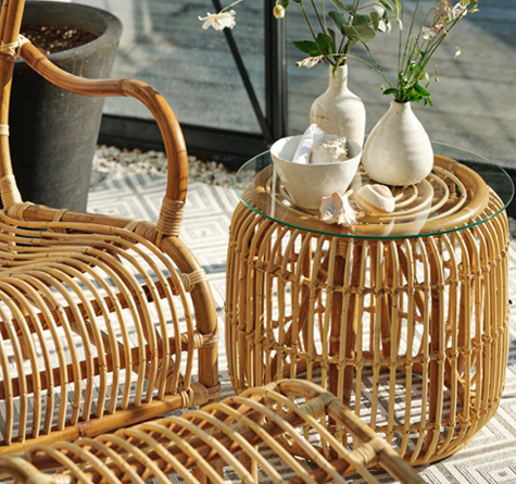 Looms Rattan Gartenmöbel Pforzheim - Rattan Couchtisch Valletta
