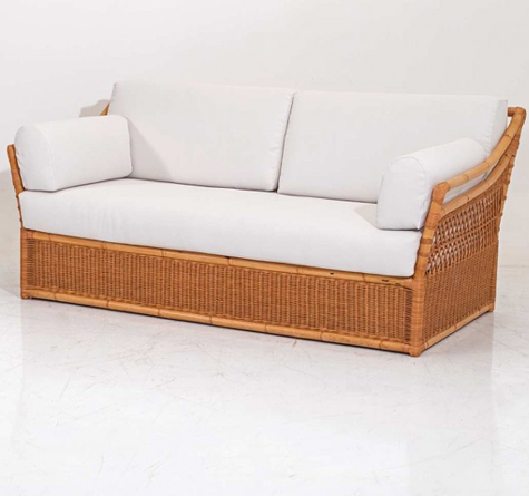 Looms Rattan Möbel Pforzheim - Rattan Schlafsofa Velasca