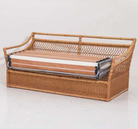 Looms Rattan Möbel Pforzheim - Rattan Schlafsofa Velasca