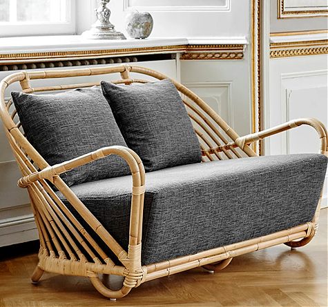 Looms Rattan Möbel Pforzheim - Rattan Sofa Charlottenburg