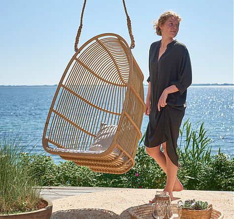 Looms Rattan Gartenmöbel Pforzheim - Rattan Hanging Chair RenoirSwing outdoor