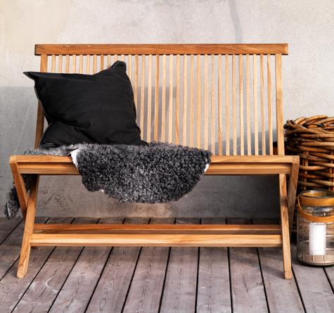 Looms Rattan Garten Möbel Pforzheim - Teakbank Turin