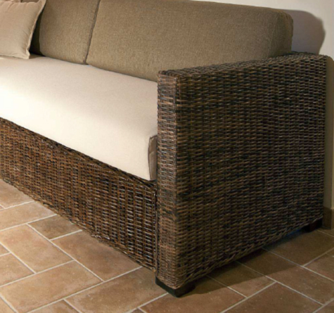 Looms Rattan Möbel Pforzheim - Rattan Schlafsofa Breton