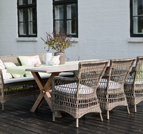 Looms Rattan Gartenmöbel Pforzheim - Korbstühle Marie
