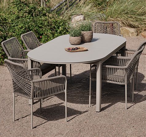 Looms Rattan Gartenmöbel Pforzheim - Alu Sonnenliege Delia