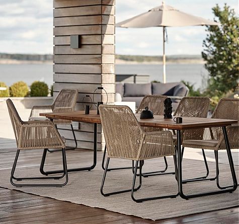 Looms Gartenmöbel Pforzheim - Outdoor Teak Esstisch Nolli