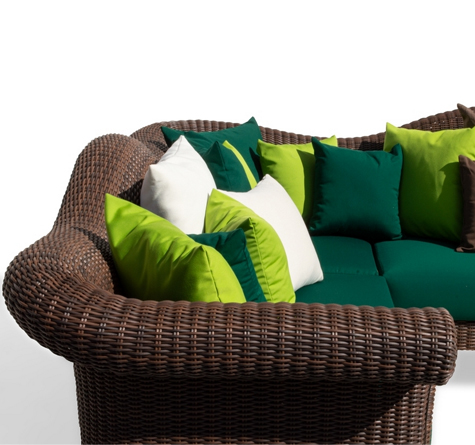 Looms Rattan Möbel Pforzheim - Rattan Ecksofa Mendelssohn indoor