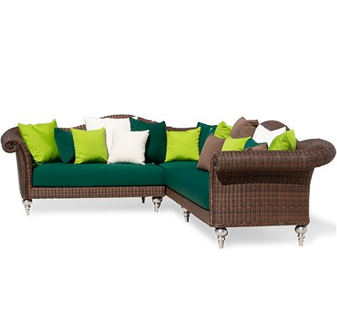 Looms Rattan Möbel Pforzheim - Rattan Ecksofa Mendelssohn indoor