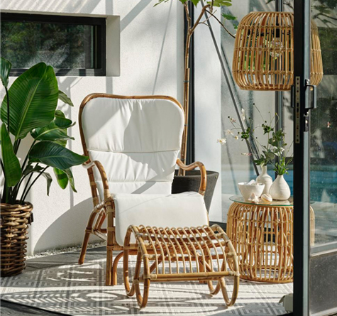 Looms Rattan Möbel Pforzheim - Rattan Relax Sessel Valletta