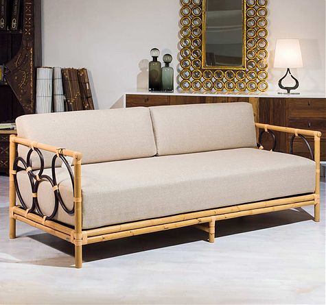 Looms Rattan Möbel Pforzheim - Rattan Sofa Bouble