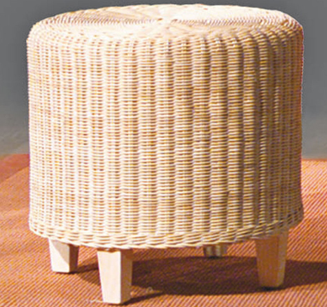 Looms Rattan Möbel Pforzheim - Rattan Hocker Carlotta