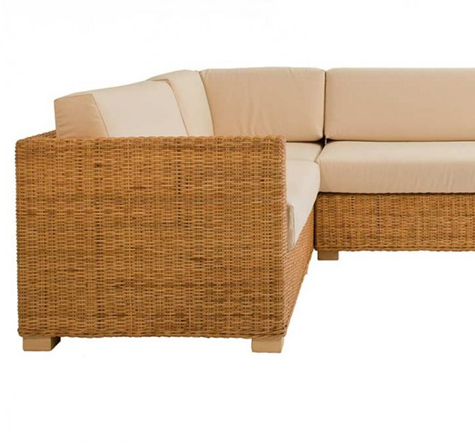 Looms Rattan Möbel Pforzheim - Rattan Ecksofa Breton