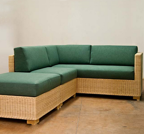 Looms Rattan Möbel Pforzheim - Rattan Sofa Module Breton