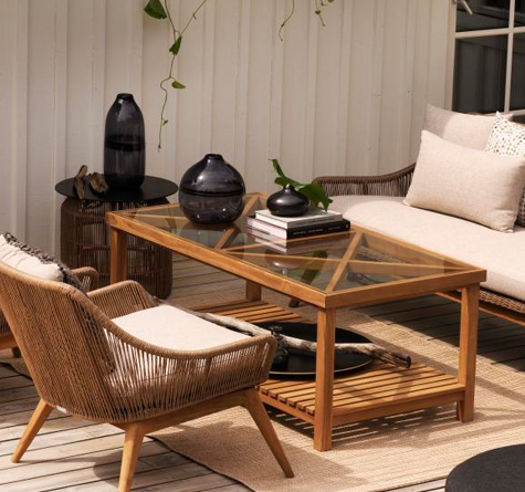 Looms Rattan Möbel Pforzheim - Teak Couchtische Varm