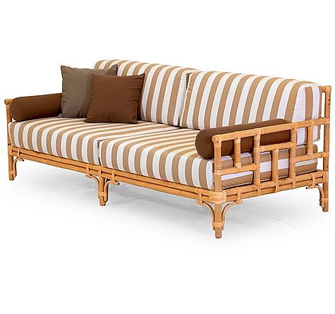 Looms Rattan Möbel Pforzheim - Rattan Couch Mediterraneo