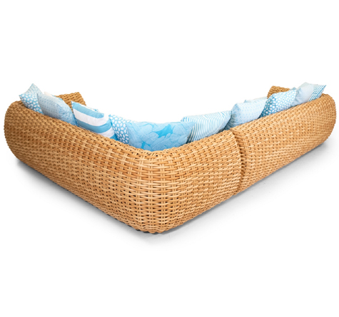 Looms Rattan Möbel Pforzheim - Rattan Ecksofa Bombay outdoor
