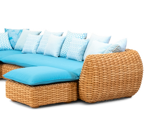 Looms Rattan Möbel Pforzheim - Rattan Ecksofa Bombay outdoor