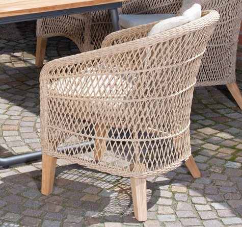 Looms Rattan Möbel Pforzheim - Draussen Essen - Rattan Armstuhl Hornbrook