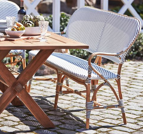 Looms Rattan Gartenmöbel Pforzheim - Rattan Bank Isabell