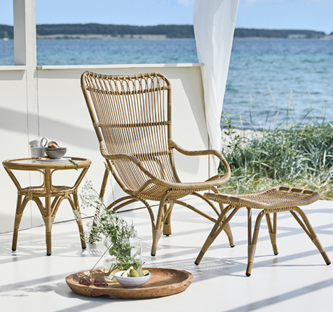 Looms Rattan Gartenmöbel Pforzheim - Rattan Lounger Monet outdoor