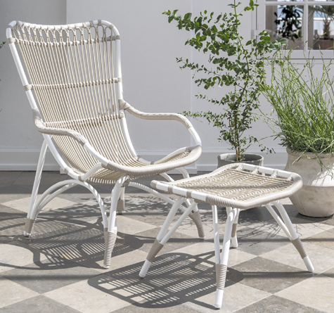 Looms Rattan Gartenmöbel Pforzheim - Rattan Lounger Monet outdoor