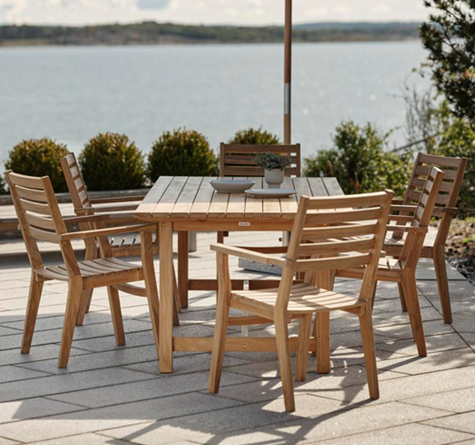 Looms Outdoor Möbel Pforzheim - Teak Gartenmöbel Keros Dining