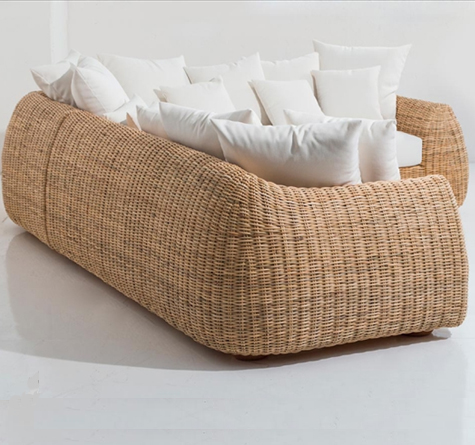 Looms Rattan Möbel Pforzheim - Rattan Ecksofa Mango indoor