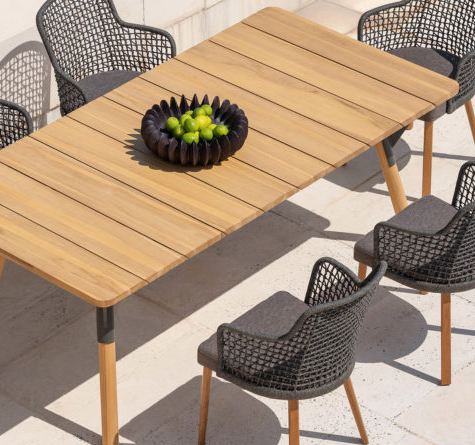 Looms Rattan Gartenmöbel Pforzheim - Esstisch Link Casual Low