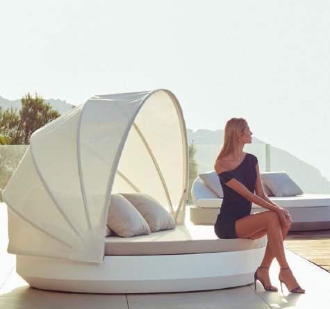 Looms Vondom Möbel Pforzheim - Sonneninsel Verdeck Vela round