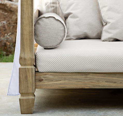 Looms Gartenmöbel Pforzheim - Teak Outdoor Himmelbett Jeko