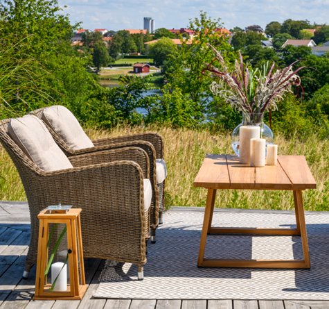 Looms Teak Gartenmöbel Pforzheim - Teak Couchtisch Laurion