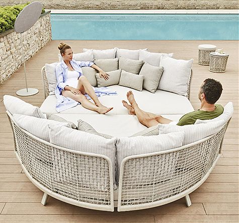 Looms Rattan Möbel Pforzheim - Rope Sonneninsel Emma Daybed Family