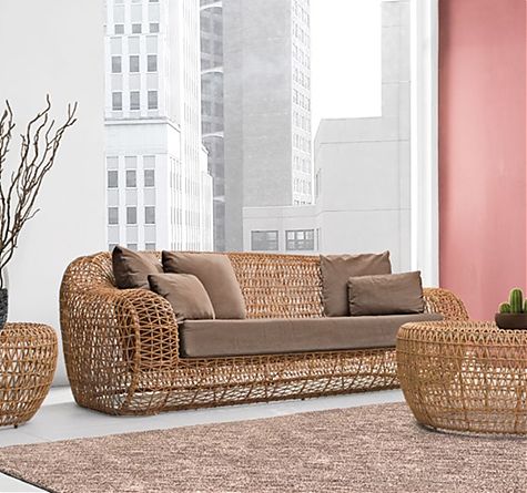 Looms Rattan Möbel Pforzheim - Rattan Couch Balou