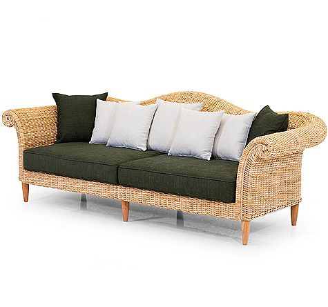 Looms Korbmöbel Pforzheim - Rattan Sofa Mendelssohn nuovo indoor