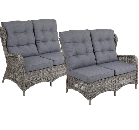 Looms Rattan Gartenmöbel Pforzheim - Rattan Ecksofa Rosita