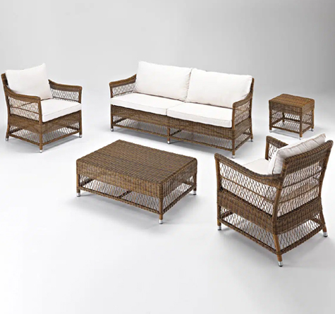 Looms Rattan Gartenmöbel Pforzheim - Rattan Loungemöbel Camille