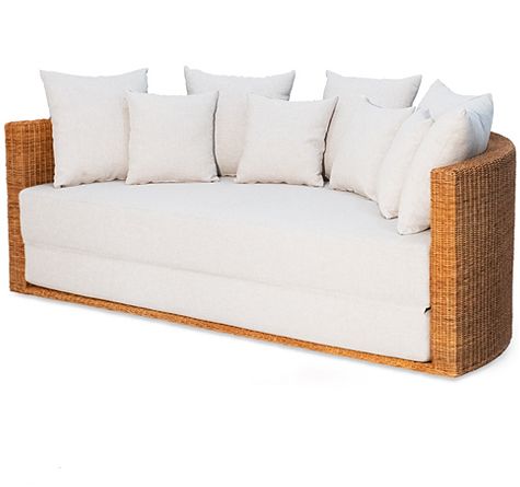 Looms Rattan Möbel Pforzheim - Rattan Schlafsofa - Mezzaluna