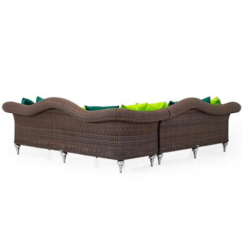 Looms Rattan Möbel Pforzheim - Rattan Ecksofa Mendelssohn indoor