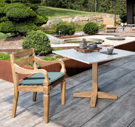 Looms - Teak Gartenmöbel Pforzheim - Teak Dining Sessel Jeko