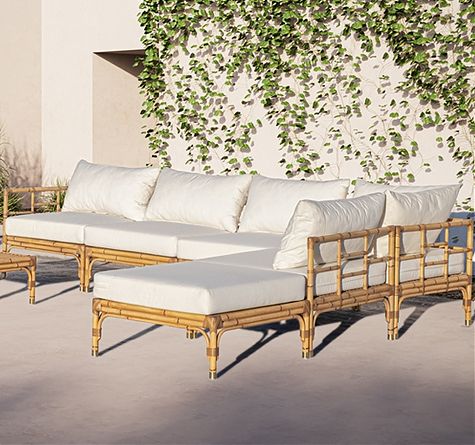 Looms Rattan Gartenmöbel Pforzheim - Rattan Lounge Mediterraneo Module outdoor