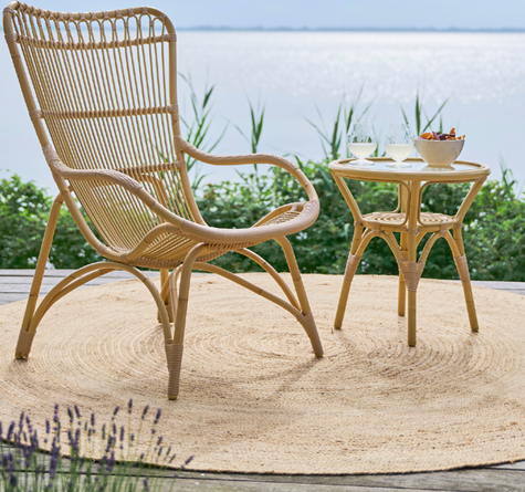 Looms Rattan Gartenmöbel Pforzheim - Rattan Lounger Monet outdoor