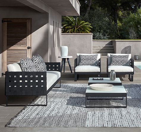 Rattan Gartenmöbel Looms - Pforzheim - Outdoor Lounge Komfy Black