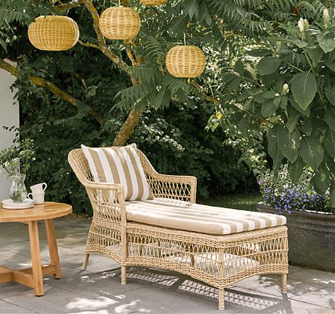 Rattan Möbel Looms - Pforzheim - Rattan Recamiere Olivia